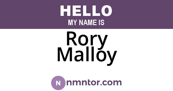 Rory Malloy