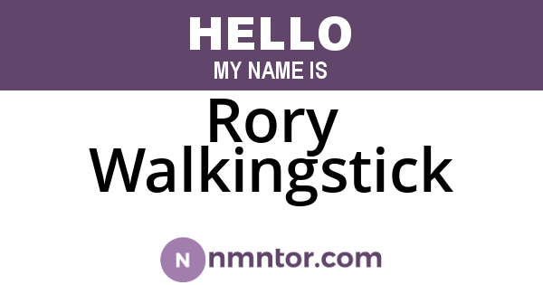 Rory Walkingstick