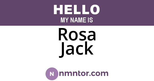 Rosa Jack