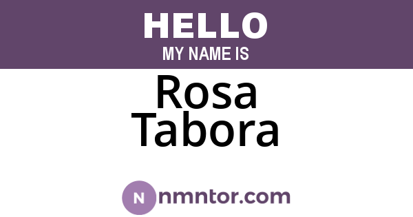 Rosa Tabora
