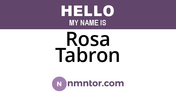 Rosa Tabron