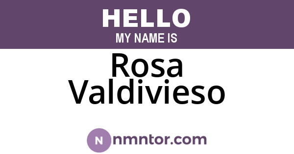 Rosa Valdivieso