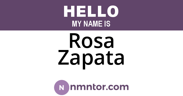 Rosa Zapata