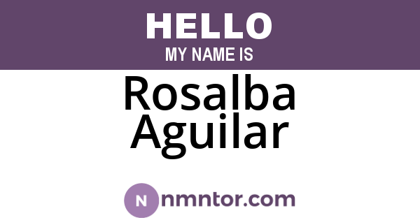 Rosalba Aguilar