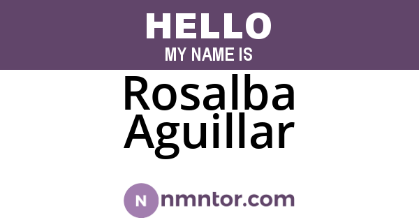 Rosalba Aguillar