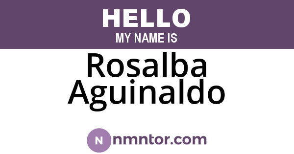 Rosalba Aguinaldo