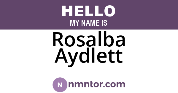 Rosalba Aydlett