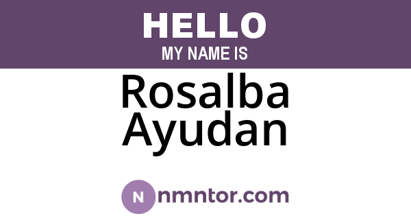 Rosalba Ayudan