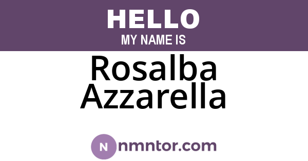 Rosalba Azzarella
