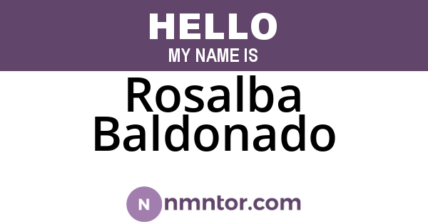 Rosalba Baldonado