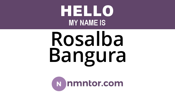 Rosalba Bangura
