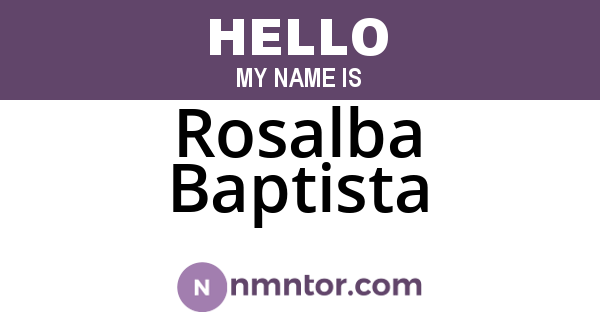 Rosalba Baptista