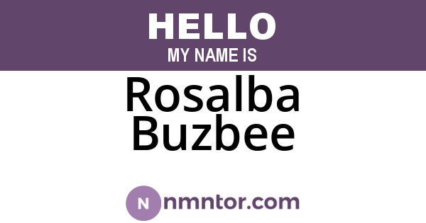 Rosalba Buzbee