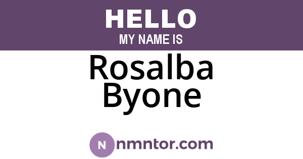 Rosalba Byone