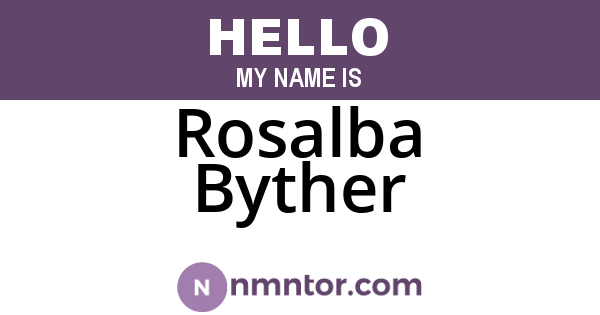 Rosalba Byther