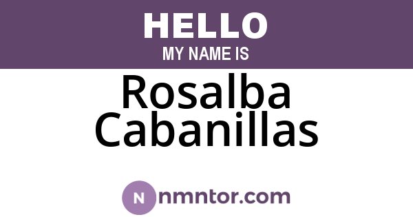 Rosalba Cabanillas