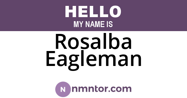 Rosalba Eagleman