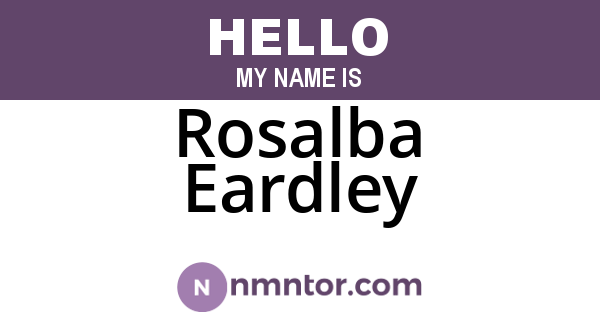 Rosalba Eardley