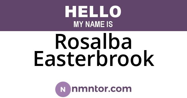 Rosalba Easterbrook