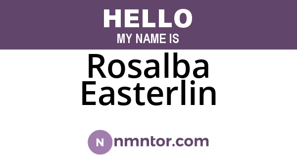 Rosalba Easterlin