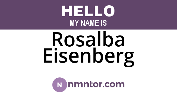 Rosalba Eisenberg