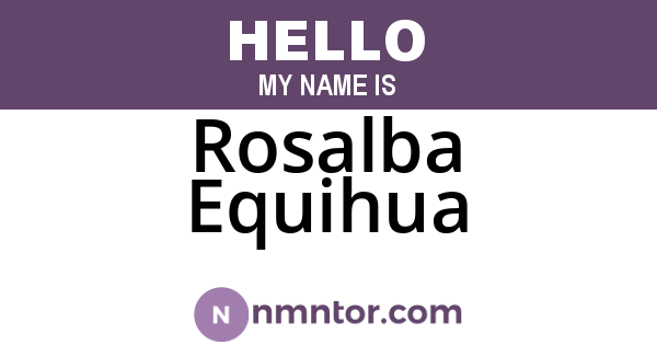 Rosalba Equihua