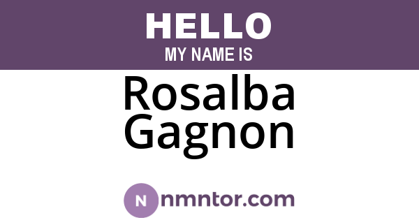 Rosalba Gagnon