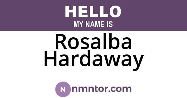 Rosalba Hardaway