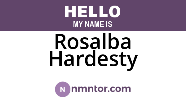 Rosalba Hardesty