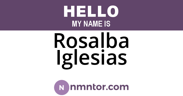 Rosalba Iglesias