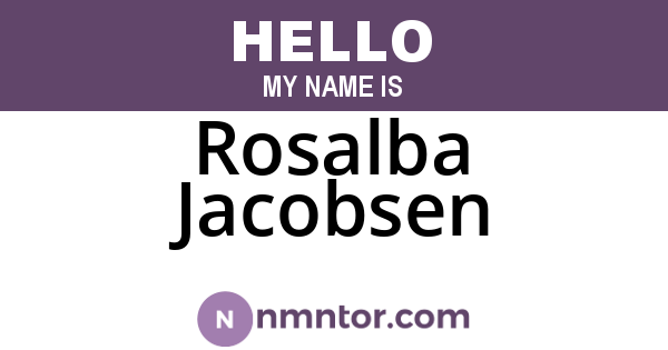 Rosalba Jacobsen