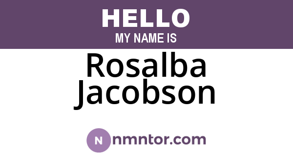 Rosalba Jacobson