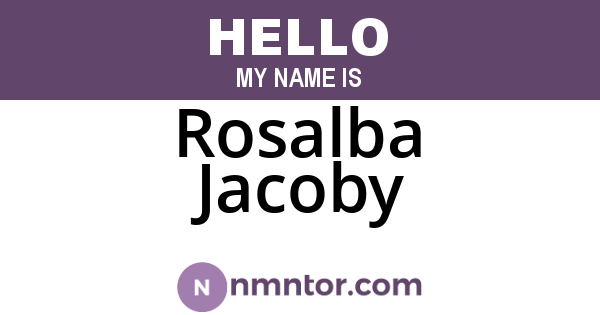 Rosalba Jacoby