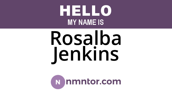 Rosalba Jenkins