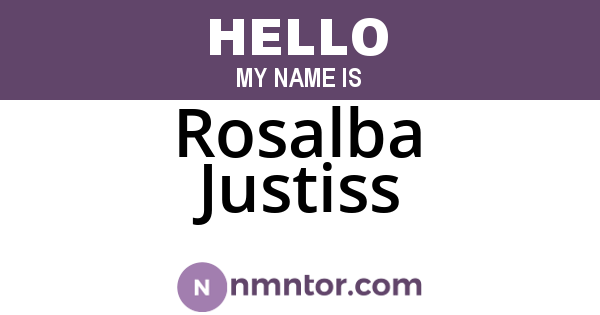 Rosalba Justiss
