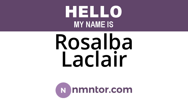 Rosalba Laclair