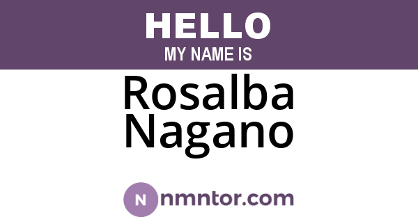Rosalba Nagano
