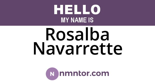 Rosalba Navarrette