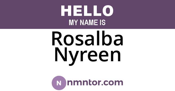 Rosalba Nyreen