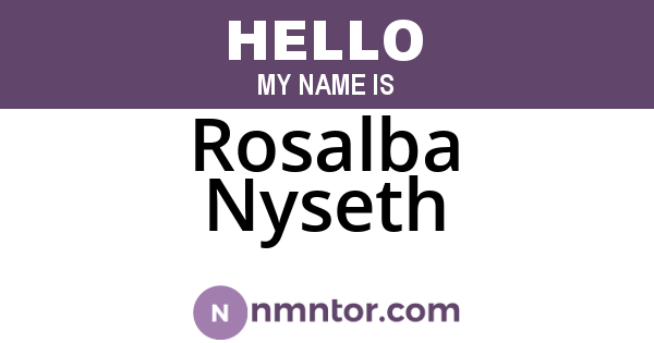 Rosalba Nyseth