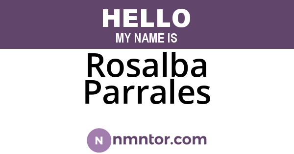 Rosalba Parrales