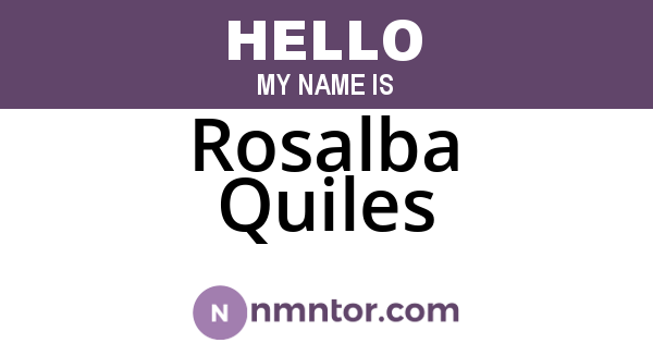 Rosalba Quiles