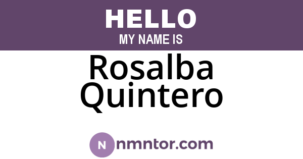 Rosalba Quintero