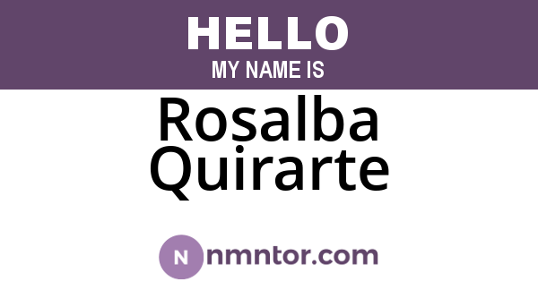 Rosalba Quirarte