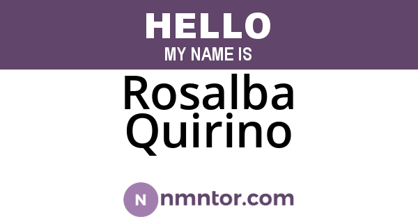 Rosalba Quirino