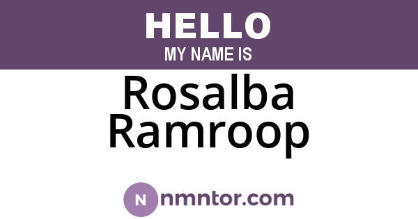 Rosalba Ramroop