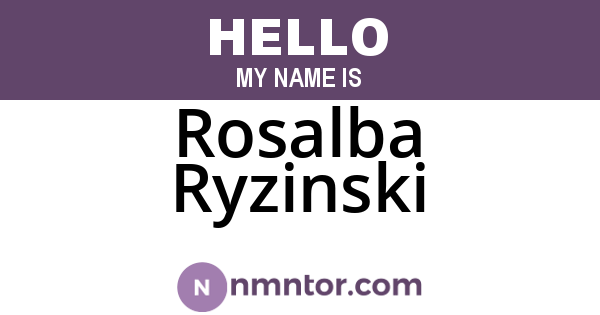 Rosalba Ryzinski
