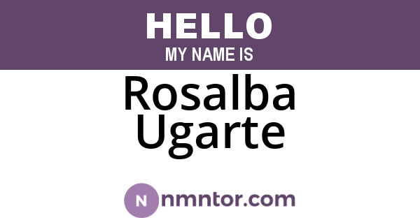 Rosalba Ugarte