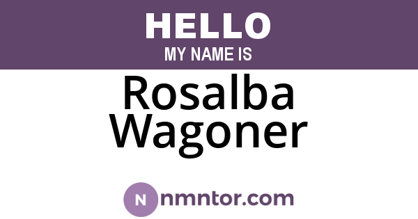 Rosalba Wagoner