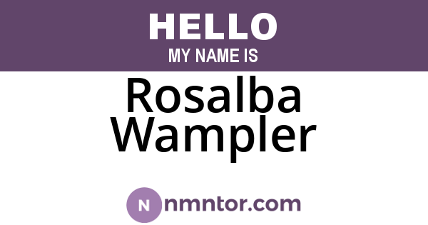 Rosalba Wampler